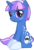 Size: 1126x1673 | Tagged: safe, artist:lightning stripe, derpibooru exclusive, edit, oc, oc only, oc:everstar, pony, unicorn, g4, alternate hairstyle, blue coat, coat markings, cutie mark, dappled, freckles, headband, horn, purple eyes, purple mane, show accurate, sitting, socks (coat markings), solo