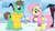 Size: 1920x1080 | Tagged: safe, artist:cloudy glow, artist:ianpony98, artist:mlpblueray, fluttershy, oc, oc:ian, earth pony, pegasus, pony, g4, clothes, duo, earmuffs, pattern, sweater, talking, text