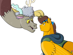 Size: 2592x1936 | Tagged: safe, artist:unikittybot, oc, oc:luke brickowski, draconequus, pony, draconequified, lego, offspring, parent:emmet brickowski, parent:wyldstyle, ponified, risky business, simple background, species swap, story included, the lego movie, the lego movie 4d a new adventure, transparent background