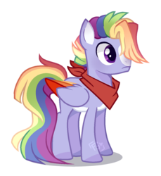 Size: 1089x1191 | Tagged: safe, artist:foxysparkle, oc, oc only, pegasus, pony, base used, blaze (coat marking), coat markings, facial markings, magical lesbian spawn, male, neckerchief, offspring, pale belly, parent:rainbow dash, parent:twilight sparkle, parents:twidash, simple background, solo, stallion, transparent background, white belly