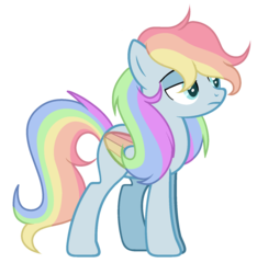 Size: 1576x1684 | Tagged: dead source, safe, artist:rainbows-skies, oc, oc only, oc:skittle dash, pegasus, pony, female, mare, simple background, solo, transparent background