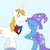 Size: 400x400 | Tagged: artist needed, safe, edit, prince blueblood, trixie, pony, g4, female, male, ship:bluetrix, shipping, straight