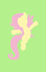 Size: 1920x2985 | Tagged: safe, artist:awesomedude14, derpibooru exclusive, fluttershy, pegasus, pony, g4, female, flying, simple background, solo, tritone