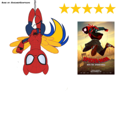 Size: 1179x1179 | Tagged: safe, artist:mlpfan3991, oc, oc:flare spark, pony, g4, male, review, spider-man, spider-man: into the spider-verse, spider-mare