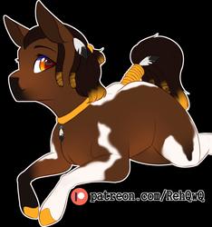 Size: 2070x2208 | Tagged: safe, artist:naughtyreh, artist:rehqwq, oc, oc only, oc:river, horse, pony, cute, female, high res, patreon, patreon logo, solo, tribal