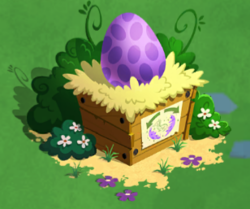 Size: 308x257 | Tagged: safe, gameloft, g4, my little pony: magic princess, dragon egg, egg, no pony, spike's egg
