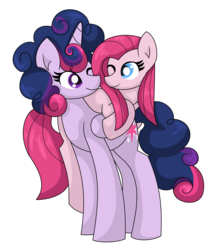 Size: 3312x3792 | Tagged: safe, artist:mississippikite, pinkie pie, twilight sparkle, alicorn, earth pony, pony, g4, 30 day otp challenge, cute, cuteamena, diapinkes, female, high res, lesbian, looking at each other, mare, messy mane, one eye closed, pinkamena diane pie, pinkie pie riding twilight, ponies riding ponies, riding, ship:twinkie, shipping, simple background, smiling, twiabetes, twilight sparkle (alicorn), white background