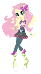 Size: 350x630 | Tagged: safe, artist:lalobatchika, artist:selenaede, fluttershy, equestria girls, equestria girls specials, g4, my little pony equestria girls: dance magic, ballet slippers, base used, bracelet, clothes, hairpin, jewelry, ponied up, shoes, street ballet, street ballet tutu, winged humanization, wings