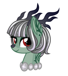 Size: 800x900 | Tagged: safe, artist:crystal-tranquility, oc, oc only, oc:tinsel, deer pony, original species, pond pony, pony, bust, female, portrait, simple background, solo, transparent background