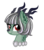 Size: 800x900 | Tagged: safe, artist:crystal-tranquility, oc, oc only, oc:tinsel, deer pony, original species, pond pony, pony, bust, female, portrait, simple background, solo, transparent background