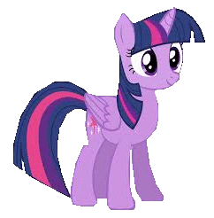 Size: 242x246 | Tagged: safe, edit, vector edit, twilight sparkle, alicorn, pony, g4, animated, female, gif, idle animation, simple background, smiling, standing, transparent background, twilight sparkle (alicorn), vector, vector used