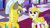 Size: 1920x1080 | Tagged: safe, screencap, rarity, pony, unicorn, g4, sparkle's seven, discovery family logo, disguise, female, male, mare, open mouth, raised leg, royal guard, royal guard armor, royal guard rarity, stallion, unicorn royal guard