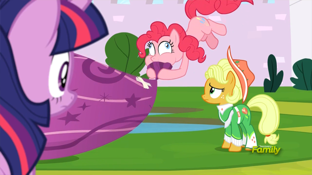 3044769 - artist needed, safe, edit, edited screencap, screencap, big  macintosh, discord, pinkie pie, spike, draconequus, dragon, earth pony,  pony, anthro, g4, animan studios, axel in harlem, balloonbutt, butt, cutie  map, dungeons