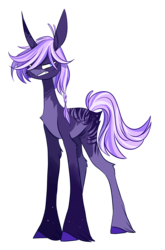 Size: 950x1438 | Tagged: safe, artist:iheyyasyfox, oc, oc only, pony, unicorn, female, magical lesbian spawn, mare, offspring, parent:tempest shadow, parent:twilight sparkle, parents:tempestlight, simple background, solo, transparent background