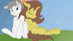 Size: 1920x1080 | Tagged: safe, artist:maximus, oc, oc:silver stardust, pony, duo