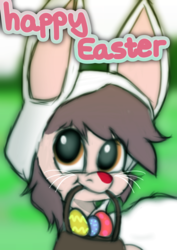Size: 4960x7015 | Tagged: safe, artist:suchalmy, oc, oc only, oc:timber ross, pony, easter, happy easter, holiday, solo