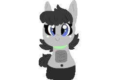 Size: 572x379 | Tagged: safe, artist:nootaz, oc, oc only, oc:roomby, object pony, original species, roomba pony, animated, dancing, ponified, simple background, solo, transparent background