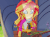 Size: 640x479 | Tagged: safe, screencap, sunset shimmer, human, equestria girls, g4, my little pony equestria girls: legend of everfree, animated, camp everfree outfits, cute, female, flashlight (object), gif, making faces with a flashlight, shimmerbetes, solo
