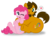 Size: 1920x1452 | Tagged: safe, artist:aleximusprime, pinkie pie, oc, oc:alex the chubby pony, earth pony, pony, g4, buddies, chubby, cute, diabetes, fat, friends, heart, hug, hug from behind, one eye closed, pictogram, plump, simple background, transparent background, wink