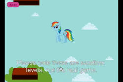 Size: 720x480 | Tagged: safe, derpy hooves, fluttershy, rainbow dash, twilight sparkle, parasprite, pony, unicorn, g4, adobe flash, animated, apple tree, barrel, basket, box, carrot, cloud, cloudy, code, coding, female, flag, food, game, game screencap, hay bale, maze, no sound, sign, table, text, tree, unicorn twilight, webm, well, wip, youtube link