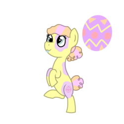 Size: 1536x1536 | Tagged: safe, artist:colorcodetheartist, oc, oc only, oc:pastel lily, earth pony, pony, bucktooth, cute, cutie mark, easter, holiday, markings, multicolored hair, rearing, reference sheet, simple background, solo, transparent background, vector