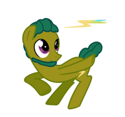 Size: 1005x940 | Tagged: safe, artist:andromedasparkz, earth pony, pony, cutie mark, male, pointing, ponified, simple background, solo, stallion, transparent background, usain bolt