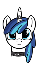 Size: 1961x3003 | Tagged: safe, artist:czu, shining armor, pony, unicorn, g4, bust, choker, horn, horn ring, looking at you, male, simple background, solo, transparent background