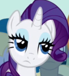 Size: 141x155 | Tagged: safe, screencap, rarity, pony, g4, background pony, cropped, picture for breezies, rarity is not amused, solo focus, unamused