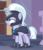 Size: 400x468 | Tagged: safe, screencap, silver sable, pony, unicorn, g4, sparkle's seven, armor, background pony, cropped, female, glowing horn, guardsmare, helmet, hoof shoes, horn, magic, magic aura, mare, narrowed eyes, royal guard, solo, tail wrap, unicorn royal guard