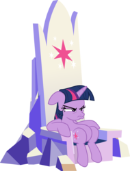 Size: 6088x8000 | Tagged: dead source, safe, artist:pink1ejack, twilight sparkle, alicorn, pony, g4, sparkle's seven, absurd resolution, duckface, female, floppy ears, friendship throne, grumpy, grumpy twilight, madorable, mare, pouting, simple background, transparent background, twilight sparkle (alicorn), twilight sparkle is not amused, unamused, vector