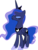 Size: 4593x6000 | Tagged: safe, artist:pink1ejack, princess luna, alicorn, pony, g4, sparkle's seven, absurd resolution, eyeroll, female, hoof shoes, jewelry, luna is not amused, mare, pouting, raspberry noise, regalia, simple background, transparent background, unamused, vector