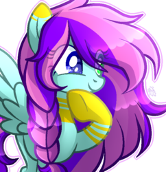 Size: 664x686 | Tagged: safe, artist:sugaryicecreammlp, oc, oc only, oc:lucy sunny, pegasus, pony, female, heterochromia, mare, simple background, solo, transparent background
