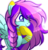 Size: 664x686 | Tagged: safe, artist:sugaryicecreammlp, oc, oc only, oc:lucy sunny, pegasus, pony, female, heterochromia, mare, simple background, solo, transparent background