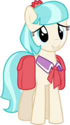 Size: 672x1188 | Tagged: safe, artist:canon-lb, coco pommel, earth pony, pony, g4, rarity takes manehattan, cocobetes, cute, female, happy, simple background, smiling, solo, transparent background, vector
