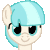 Size: 50x50 | Tagged: safe, artist:nawnii, coco pommel, pony, g4, animated, best pony, blinking, bust, female, gif, missing accessory, picture for breezies, solo