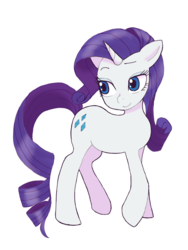 Size: 2448x3264 | Tagged: safe, artist:haibaratomoe, rarity, pony, unicorn, g4, female, high res, mare, simple background, smiling, solo