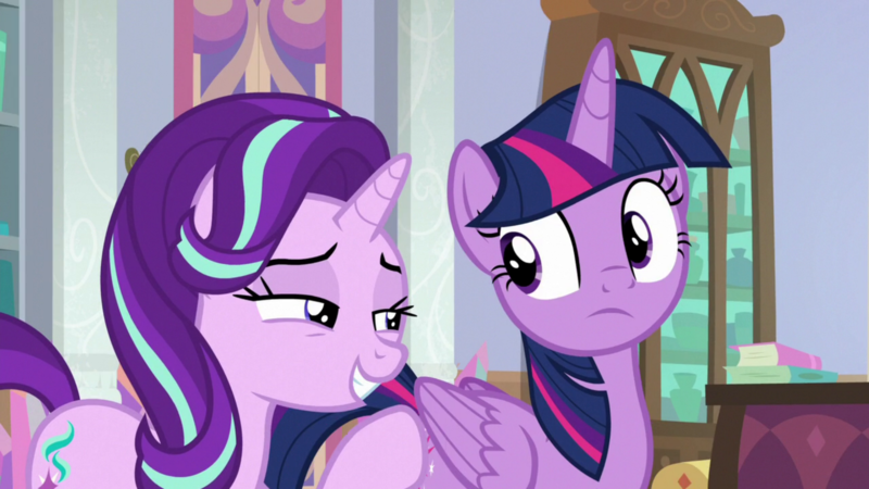 2020223 - safe, screencap, starlight glimmer, twilight sparkle, alicorn,  pony, sparkle's seven, duo, duo female, female, twilight sparkle (alicorn)  - Derpibooru