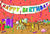 Size: 1024x703 | Tagged: safe, artist:superdashiebros, applejack, granny smith, earth pony, pony, g4, banner, birthday, cake, confetti, cupcake, food, happy birthday, hug, present