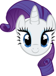 Size: 2040x2792 | Tagged: safe, rarity, pony, g4, clipart, female, happy, head, high res, looking at you, simple background, solo, transparent background