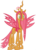 Size: 1823x2500 | Tagged: safe, edit, vector edit, babs seed, queen chrysalis, changeling, changeling queen, ponyar fusion, g4, female, fusion, mare, orange changeling, palette swap, recolor, simple background, solo, transparent background, vector