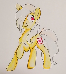 Size: 1082x1205 | Tagged: safe, artist:smirk, oc, oc only, oc:mutter butter, pony, solo, traditional art, watercolor painting