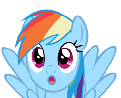 Size: 1063x857 | Tagged: safe, artist:iamthegreatlyra, rainbow dash, pegasus, pony, g4, may the best pet win, season 2, :o, cute, dashabetes, female, flying, mare, open mouth, simple background, solo, spread wings, surprised, transparent background, vector, wings