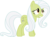 Size: 1920x1427 | Tagged: safe, edit, vector edit, fluttershy, granny smith, pegasus, pony, ponyar fusion, g4, female, fusion, mare, open mouth, palette swap, recolor, sad, simple background, solo, transparent background, vector