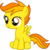 Size: 1920x1927 | Tagged: safe, edit, vector edit, scootaloo, spitfire, pegasus, pony, ponyar fusion, g4, female, filly, foal, fusion, palette swap, recolor, show accurate, simple background, sitting, solo, transparent background, vector