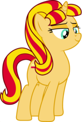Size: 1920x2863 | Tagged: safe, edit, vector edit, starlight glimmer, sunset shimmer, pony, unicorn, ponyar fusion, g4, female, fusion, mare, palette swap, recolor, s5 starlight, simple background, solo, transparent background, vector