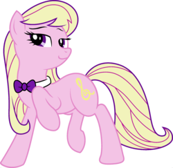 Size: 1920x1865 | Tagged: safe, edit, vector edit, octavia melody, princess cadance, earth pony, pony, ponyar fusion, g4, bowtie, female, fusion, mare, palette swap, raised hoof, recolor, simple background, solo, transparent background, vector