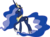 Size: 1920x1431 | Tagged: safe, edit, vector edit, princess celestia, princess luna, alicorn, pony, ponyar fusion, g4, ethereal mane, female, fusion, hoof shoes, mare, palette swap, peytral, recolor, simple background, solo, transparent background, ultimate luna, vector