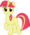 Size: 1920x2233 | Tagged: safe, edit, vector edit, apple bloom, twilight sparkle, pony, unicorn, ponyar fusion, g4, female, fusion, mare, palette swap, raised hoof, recolor, simple background, smiling, solo, teeth, transparent background, unicorn twilight, vector