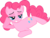 Size: 900x684 | Tagged: safe, artist:iamthegreatlyra, pinkie pie, earth pony, pony, g4, bedroom eyes, damn sexy pose, draw me like one of your french girls, female, lidded eyes, mare, pose, prone, sexy, simple background, solo, stupid sexy pinkie, transparent background, vector