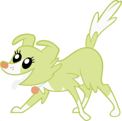 Size: 1920x1905 | Tagged: safe, edit, vector edit, granny smith, winona, collie, dog, ponyar fusion, g4, female, fusion, open mouth, palette swap, recolor, simple background, solo, transparent background, vector